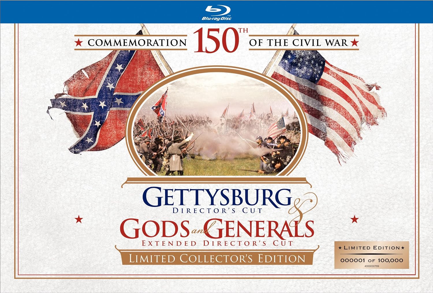 Gettysburg / Gods and Generals Limited Collector's Edition Blu-ray