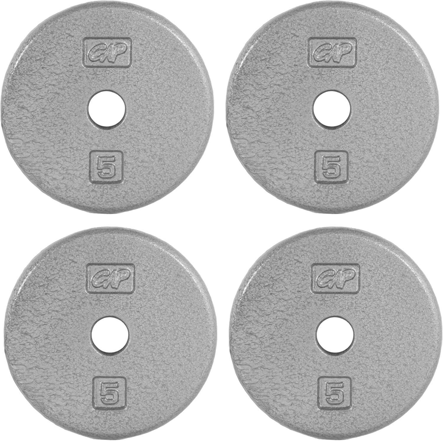 CAP Barbell Standard 1-Inch Cast Iron Weight Plates for Strength