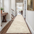 Runner Rug 2ft 6in x 14ft Washable Non-Slip Runner Rug Beige - Ultra