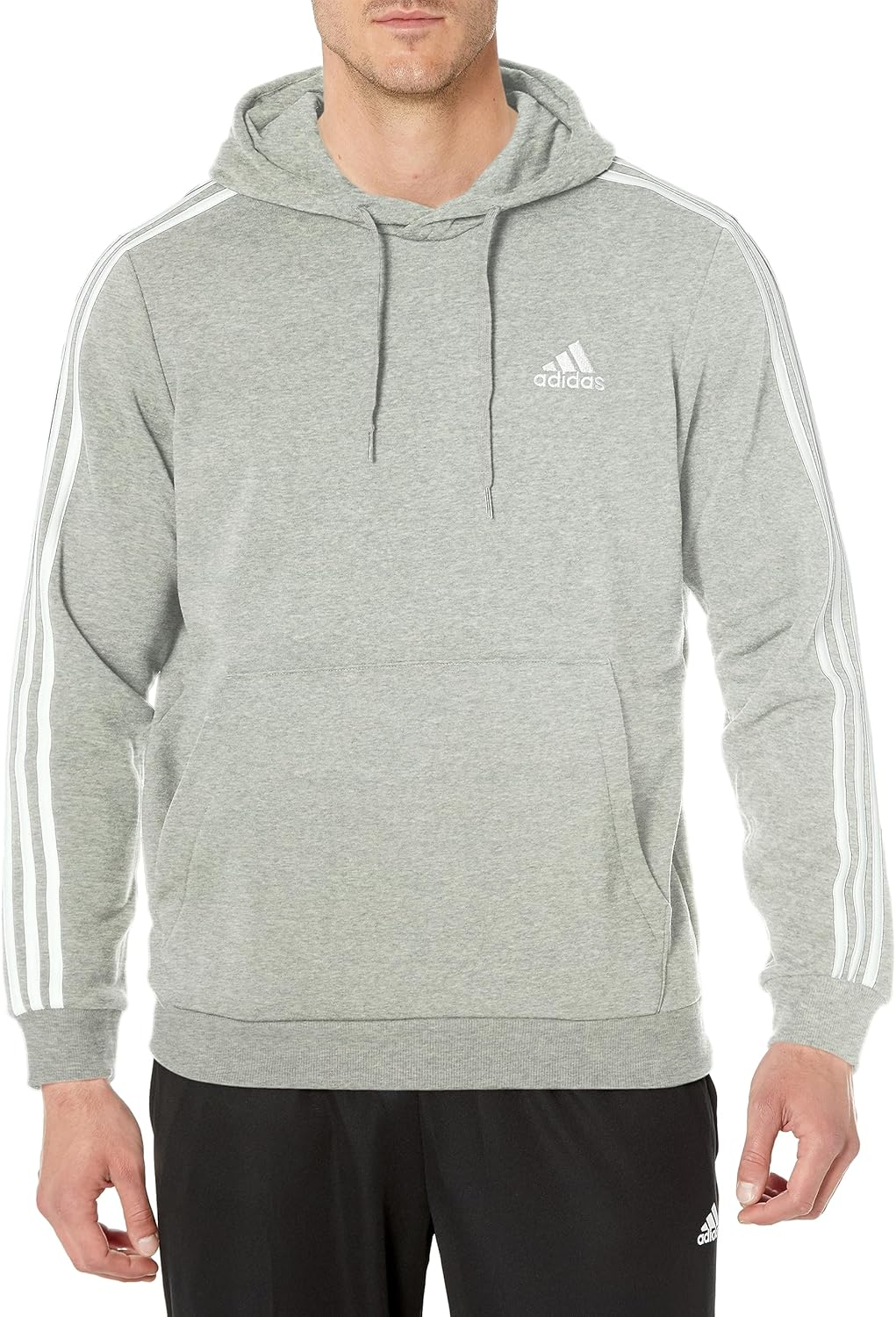 adidas Essentials Fleece 3-stripes Hoodie for Men - Comfort & Style