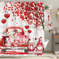 Valentines Day Shower Curtain 60x72 - Romantic Gnome Love