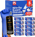 Cobalt Blue Nitrile Exam Gloves 5 Mil Bulk Case (1000 CT)
