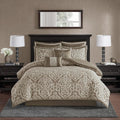 Jacquard Damask Medallion Comforter Set - All Season Cal King