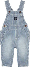 Baby Boys Overalls - Short Plaid Adjustable Overall