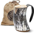 Norse Tradesman Viking Drinking Horn Mug - Authentic 16 oz Tankard