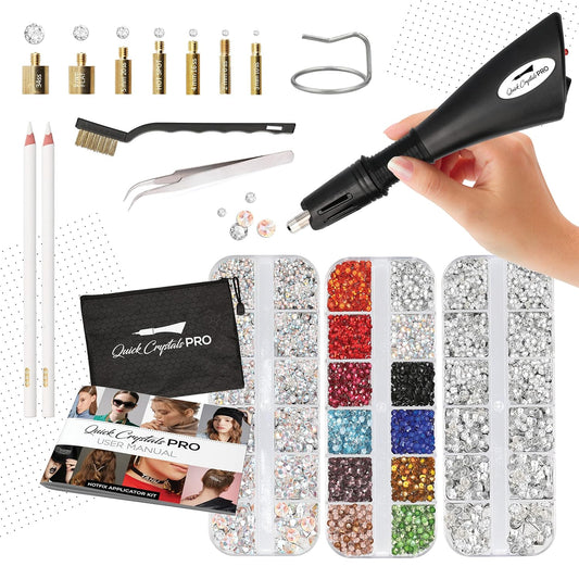 Quick Crystals Pro Hotfix Applicator Kit for DIY Bedazzling