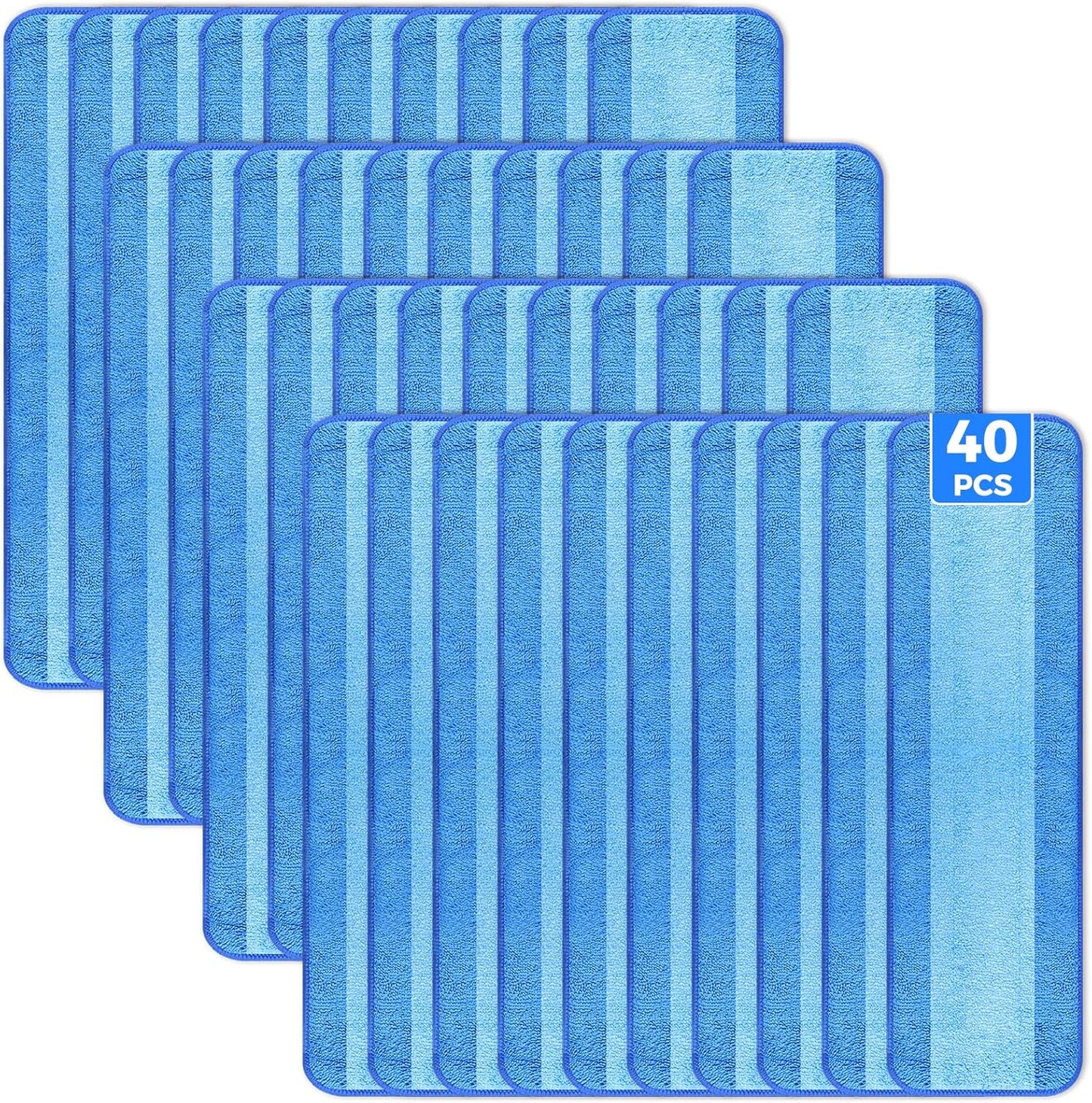 Microfiber Cleaning Pads Compatible with Bona Mop - 40PCS Set