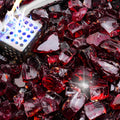 10 Pound Fire Glass 1/2 in Shiny Fire Pit Glass - Brighter Flame