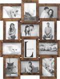 Collage Picture Frames 4x6 Set of 12 - Rustic Wall Gallery
