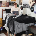 Bedsure Twin XL Comforter Set - Reversible Black Twin XL Bedding
