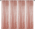 Sugargirl Rose Gold Sequin Backdrop Curtain 4 Panels - Sparkling Event