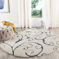 SAFAVIEH Florida Shag Area Rug 9 ft Round - Plush High-Low Pile