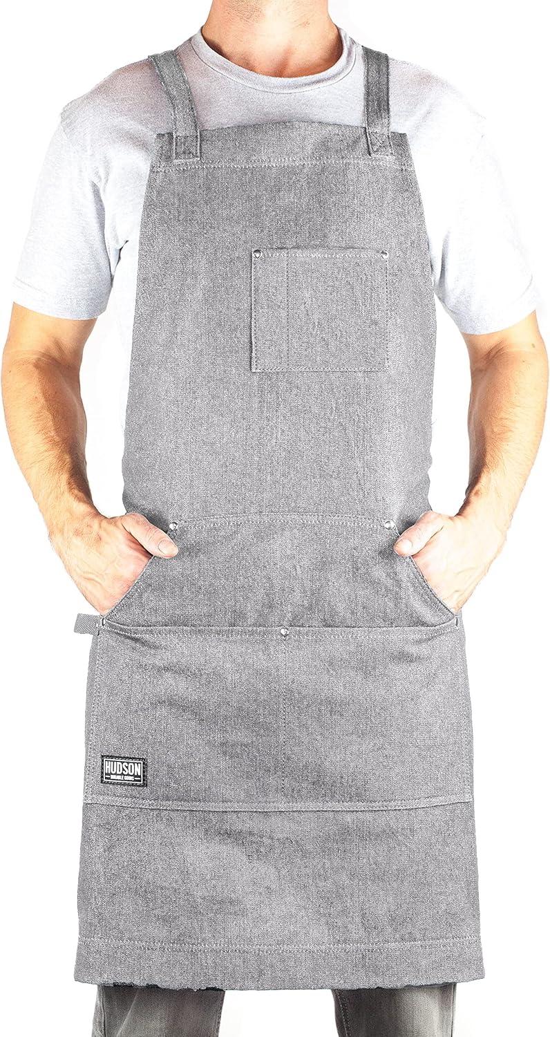 Professional Grade Chef Apron for Kitchen, BBQ & Grill Use