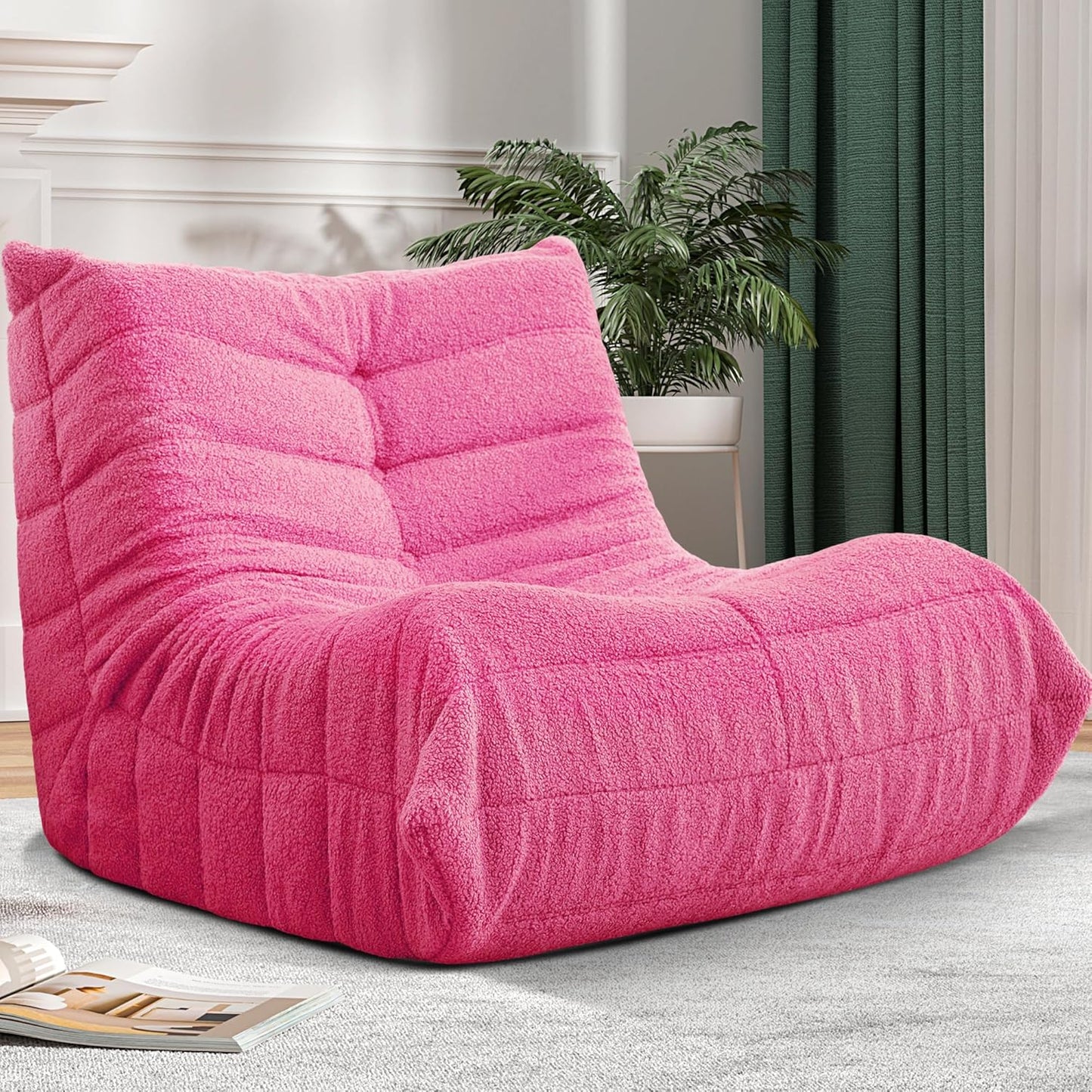 Bean Bag Chair Big Sofa Lounger with Memory Foam for Comfort