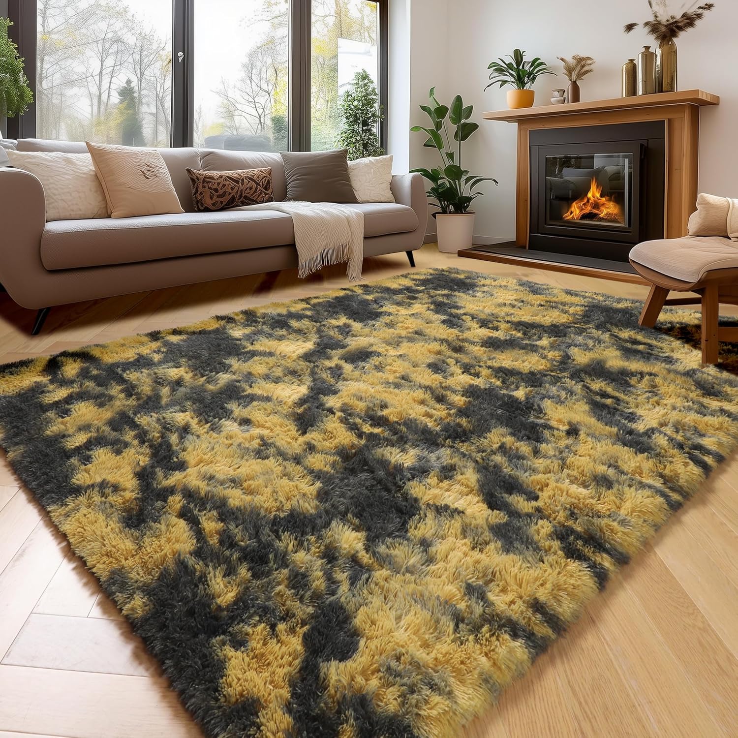 Fluffy Area Rug for Living Room and Kids Room Decor, 8x10