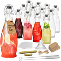 Nevlers 17 Oz Teardrop Flip Top Glass Bottle 12 Pack - Airtight