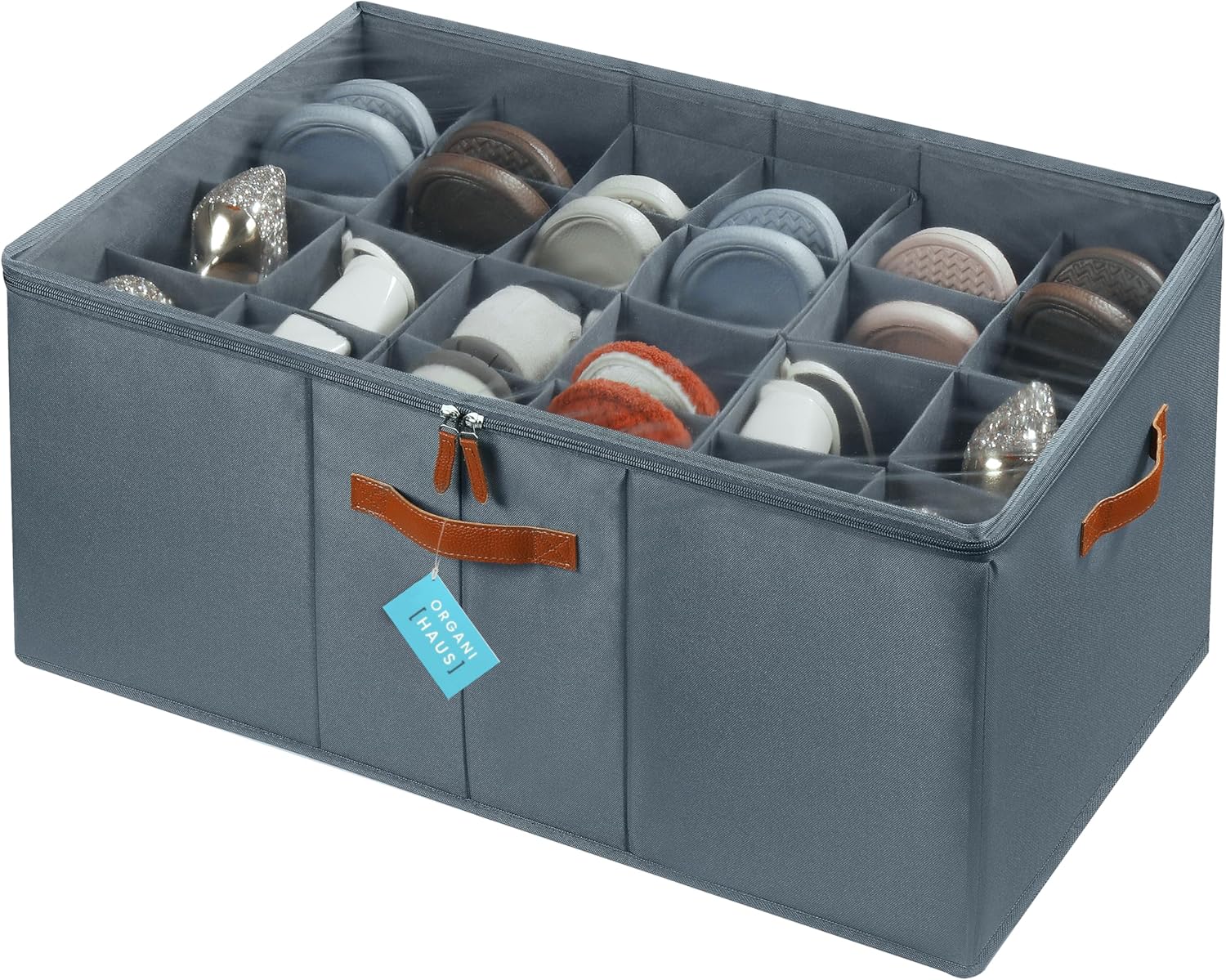 OrganiHaus Extra Large Shoe Organizer for Closet Storage