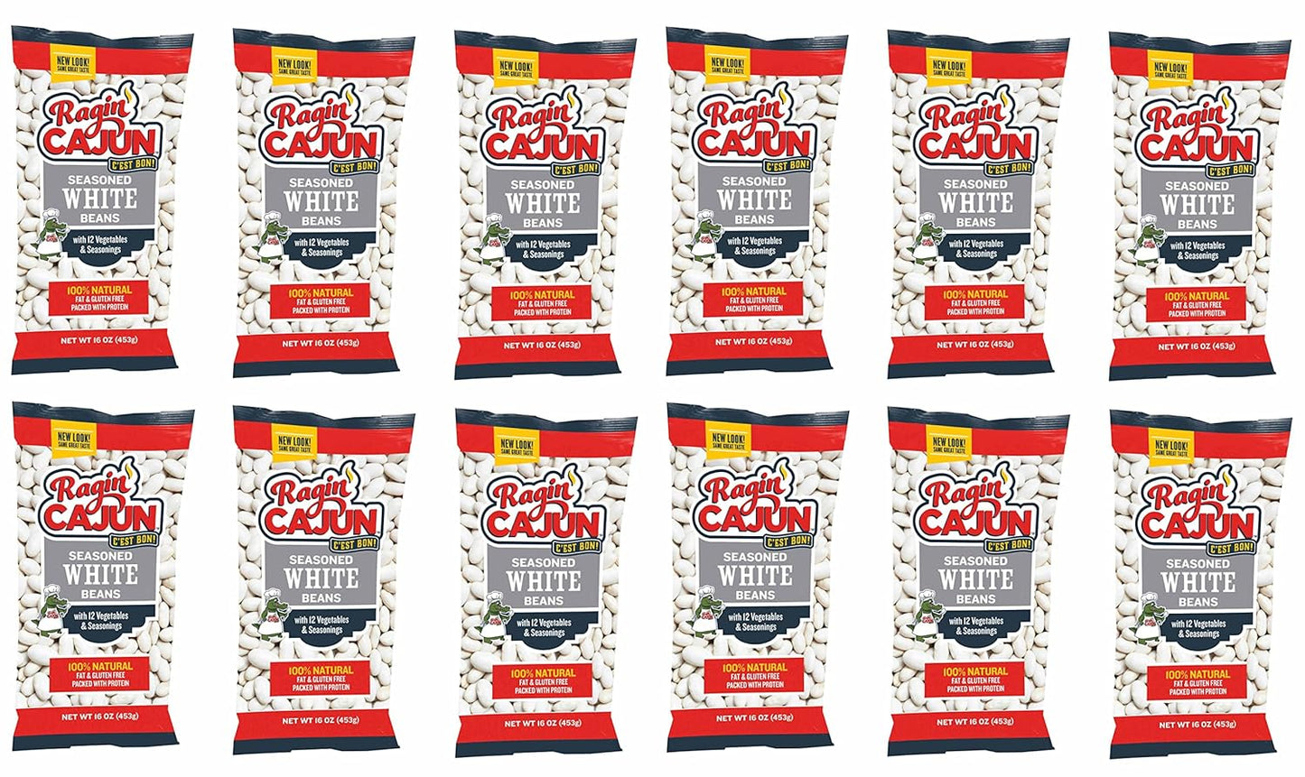 Seasoned White Beans 16 oz Pack of 12 for Flavorful Meals