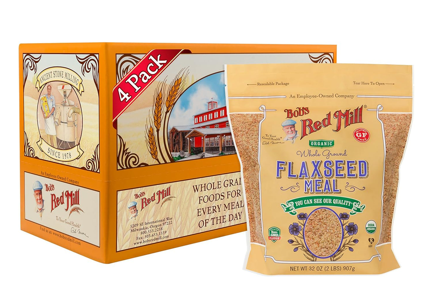 Bob's Red Mill Organic Flaxseed Meal - Non GMO, Vegan