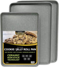 Silver Granite 3pc Commercial Weight Cookie Sheet Set - 3pcs