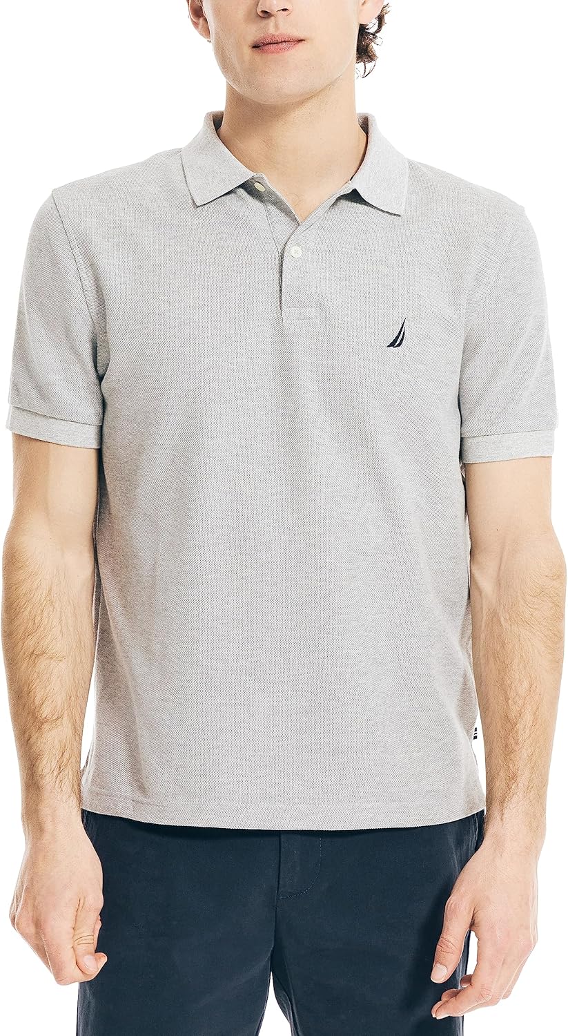 Nautica Men's Performance Pique Polo Shirt for Active Lifestyle