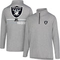 Ultra Game Men's NFL Official Super Soft Quarter Zip Long Sleeve in