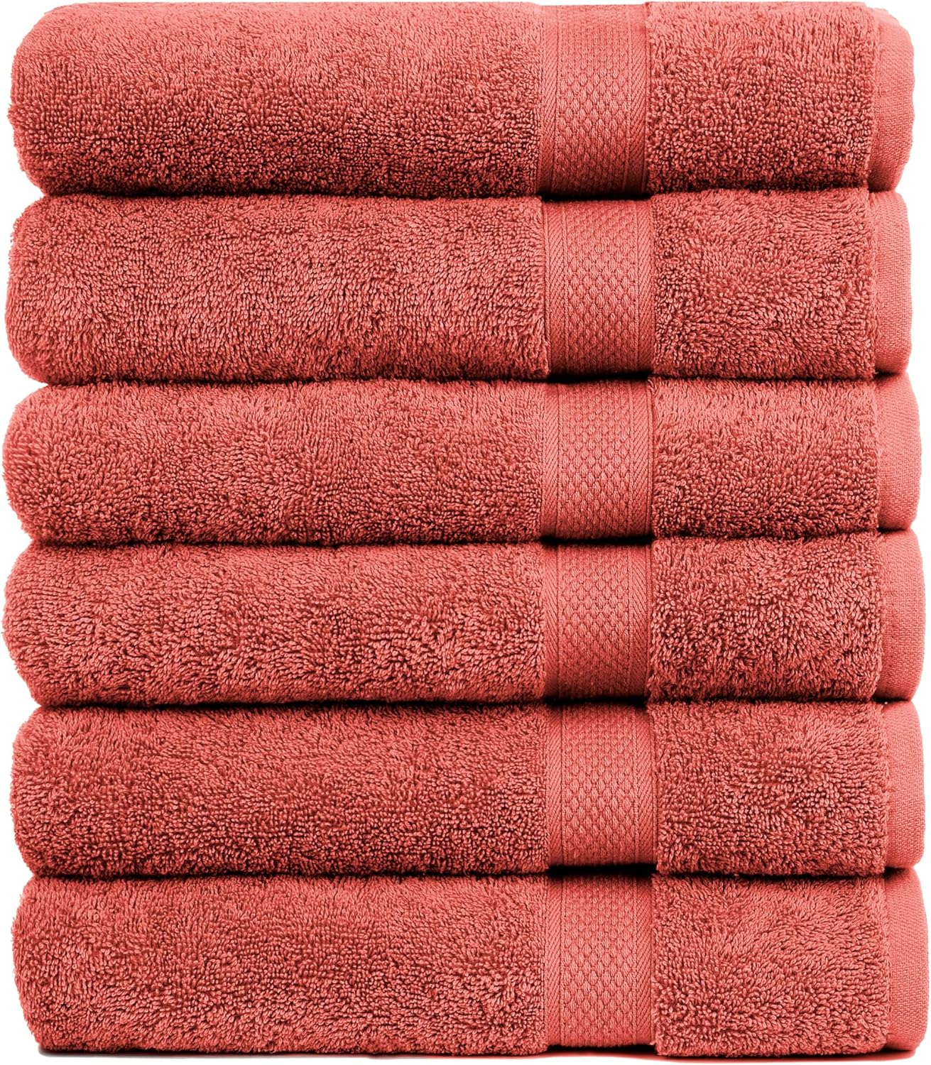 Luxury Cotton Bath Towels Set of 6 for Gym, Pool & Spa