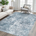 Vintage Abstract Washable Area Rugs 4x6 for Living Room