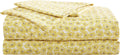Sunflower Field Microfiber Yellow 4 Piece Sheet Set King - Soft