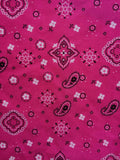 Bandana Print Poly Cotton Fabric 58 in Wide - Soft, Durable Hobby