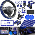 Bling Diamond Car Accessories Set for Women - 30 PCS Kit