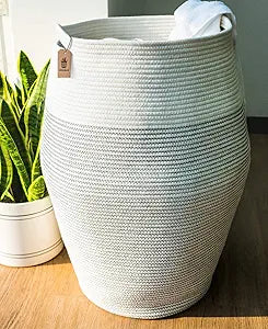 Goodpick Laundry Hamper - Woven Cotton Rope for Kids Clothes