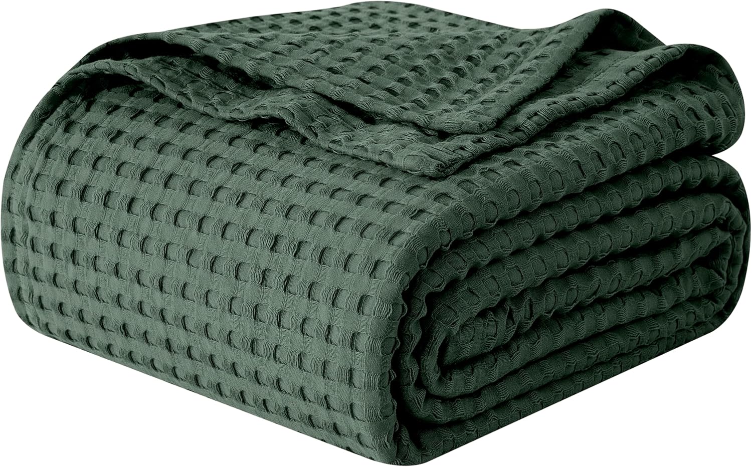 Elegant Comfort Premium 100% Cotton Waffle Blanket for All Seasons