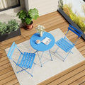 Bistro Table and Chairs Set of 2 - Compact Folding Patio Bistro Set