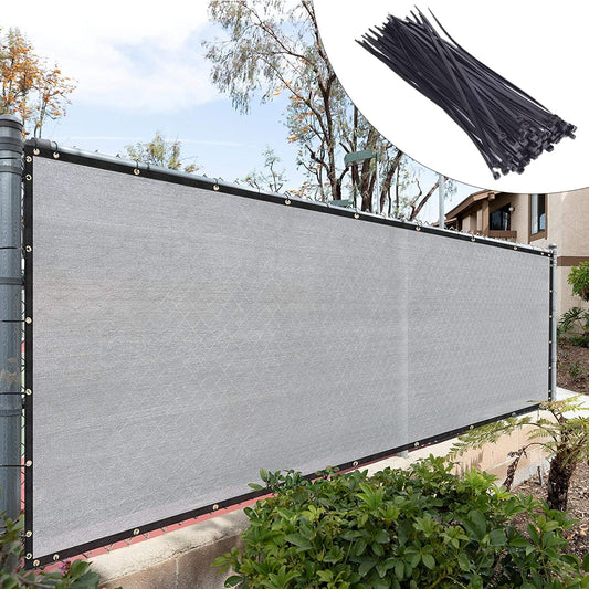 Royal Shade Custom Size 8ft x 195ft Grey Fence Privacy Screen