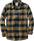Dubinik Flannel Shirt for Men 100% Cotton Plaid - Classic Warm Fit