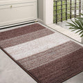 36x24 Brown Indoor Outdoor Door Mat - Low-Profile Absorbent Rug