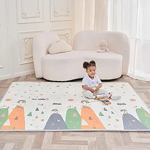 Extra-Large Baby Play Mat for Crawling and Toddler Playtime