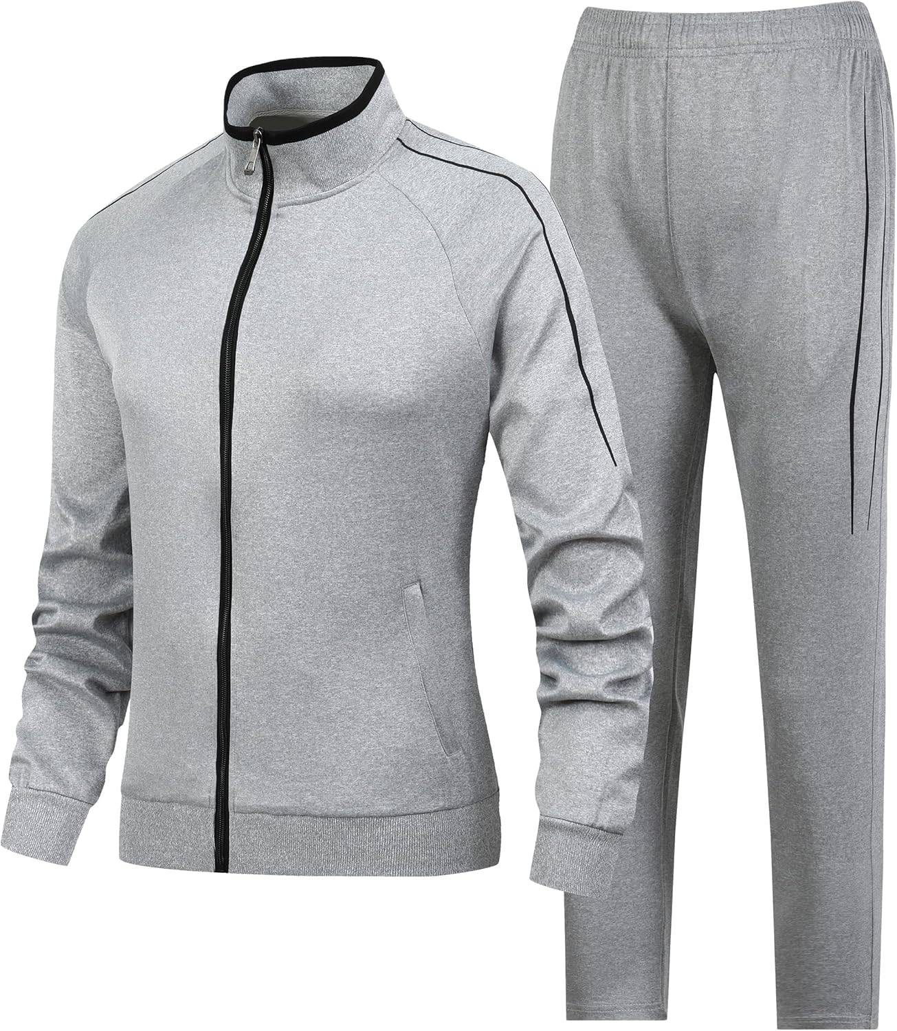 Women's 2 Pieces Athletic Tracksuit Full-Zip Workout Set