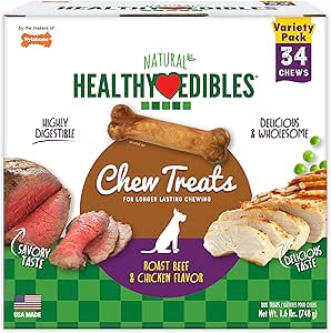 Nylabone Healthy Edibles Long-Lasting Dog Treats for Small Dogs