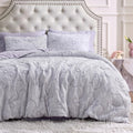 Bedsure King Size Comforter Set Light Purple Boho Tufted Bed Set