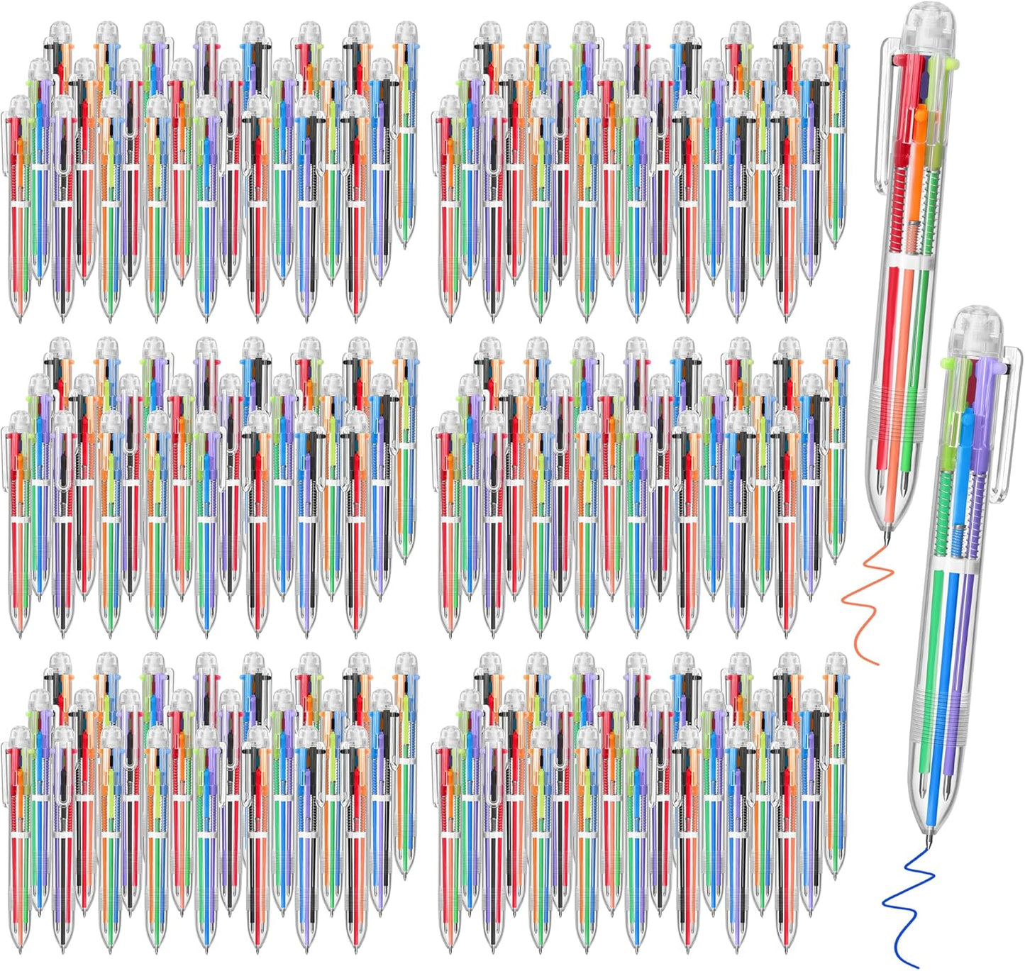 Aodaer 144 Pieces Multicolor Ballpoint Pens for All Ages