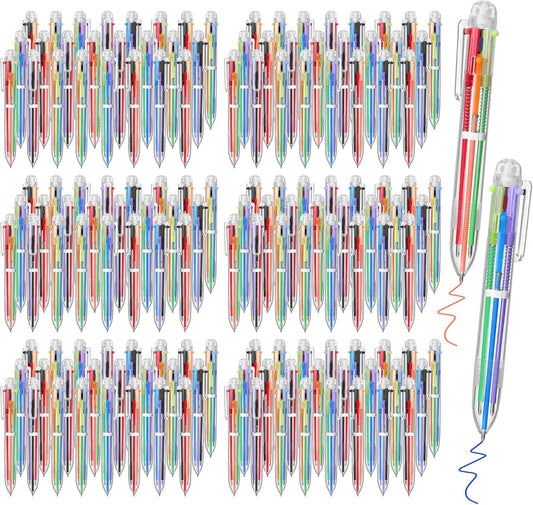 Aodaer 144 Pieces Multicolor Ballpoint Pens for All Ages
