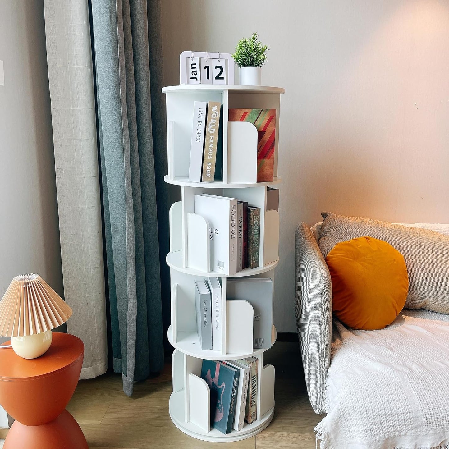 Heehee Rotating Bookshelf 360 Display for Kids and Adults