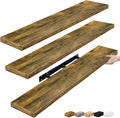 Floating Shelves for Wall 48 in Rustic Brown - Invisible Brackets