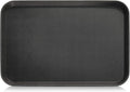 Restaurant Grade Non-Slip Serving Tray, Rubber Lined Rectangular