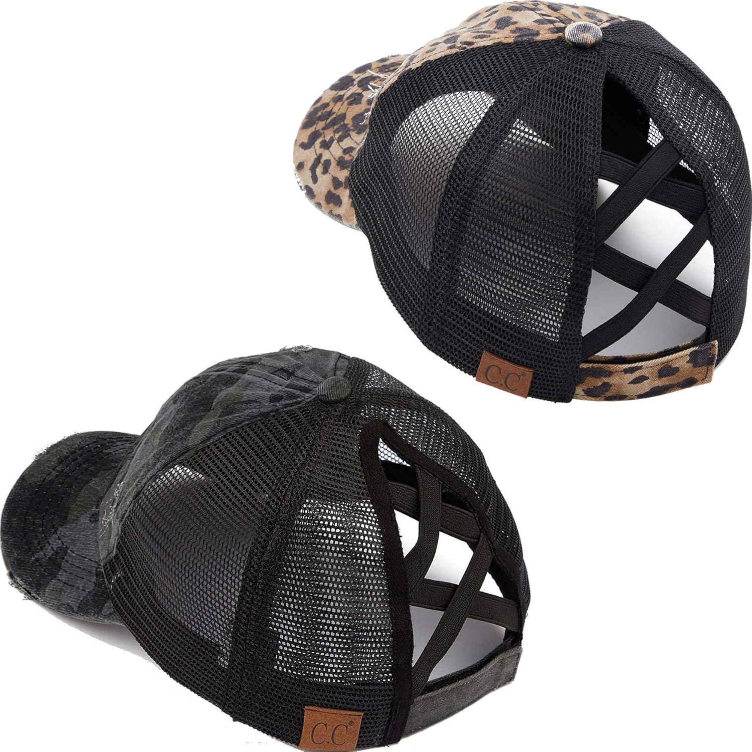 Funky Junque Ponytail Hat for Women - Stylish Criss Cross Design