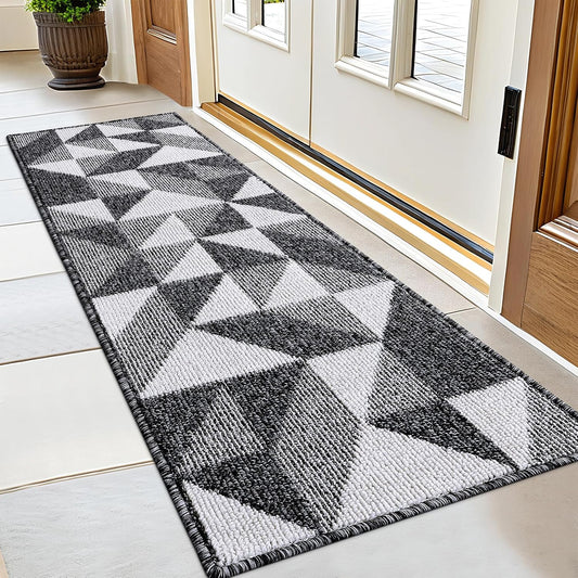 OLANLY Indoor Door Mat 59x20, Stylish and Absorbent Runner