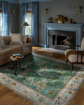 Canopy Collection CNP-02 Sage/Blush Accent Rug 3ft-9in x 5ft-9ft