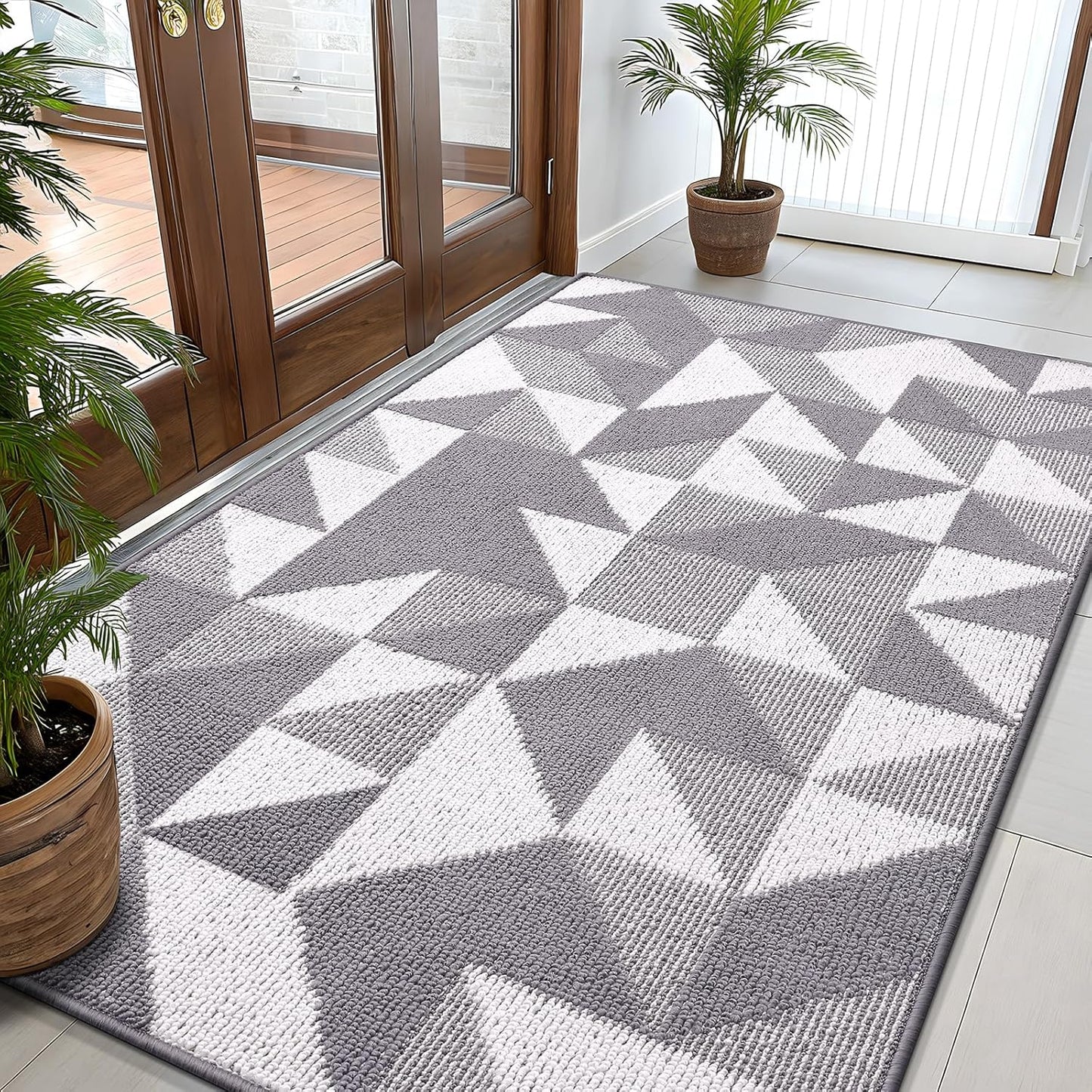 OLANLY Large Indoor Door Mat 59x35 for Entryway Style and Clean